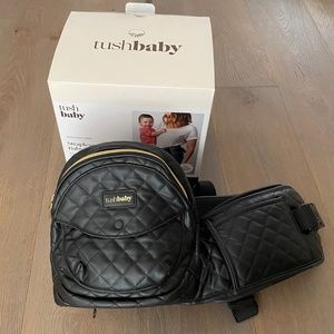 TushBaby Hip Carrier - Like New with original packaging - Vegan Black